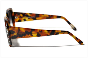 Handmade sunglasses. Occhiali artigianali. P519-252 side view