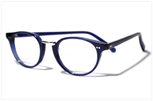 Occhiali di design - Pollipò stile P595-03 - Blu zaffiro side angle view