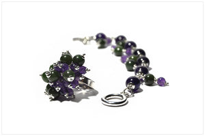 Compose BONNIEVALE. Ring - Bracelet. Front view