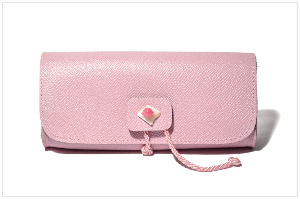 Pochette gioiello in vera pelle e pietre naturali - Modello Brelucie di Pollipò