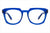 Occhiali di design squadrati fatti a mano in Italia - EDO Sunlit Blue