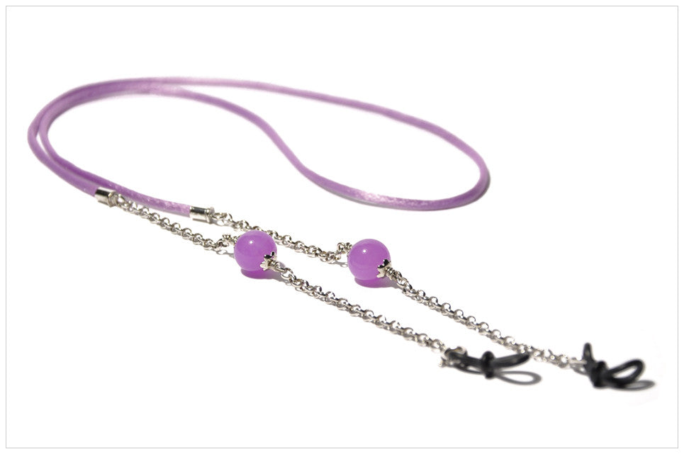 Eyewear chain. Collana porta occhiali. P3271 front view.