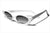 Handmade sunglasses. Occhiali artigianali. P472-00 side angle view.