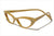 Handmade eyeglasses. Occhiali artigianali P498-30 side angle view.