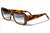 Handmade sunglasses. Occhiali artigianali. P519-252 side angle view