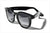 Handmade sunglasses. Occhiali da sole artigianali. P531-10 side angle view.