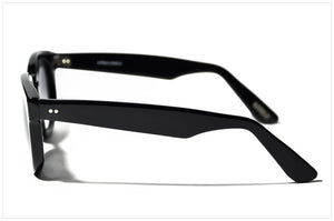 Handmade sunglasses. Occhiali da sole artigianali. P531-10 side view.
