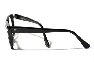 Handmade eyeglasses. Occhiali da vista artigianali. P566-10 side view.
