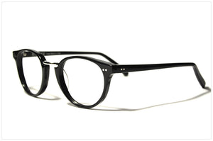 Occhiali fatti a mano in Italia - Pollipò 595 nero side angle view