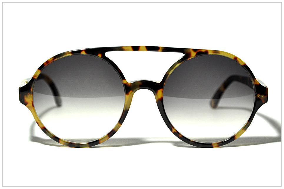 Occhiali tondi da sole P600-02 - front view