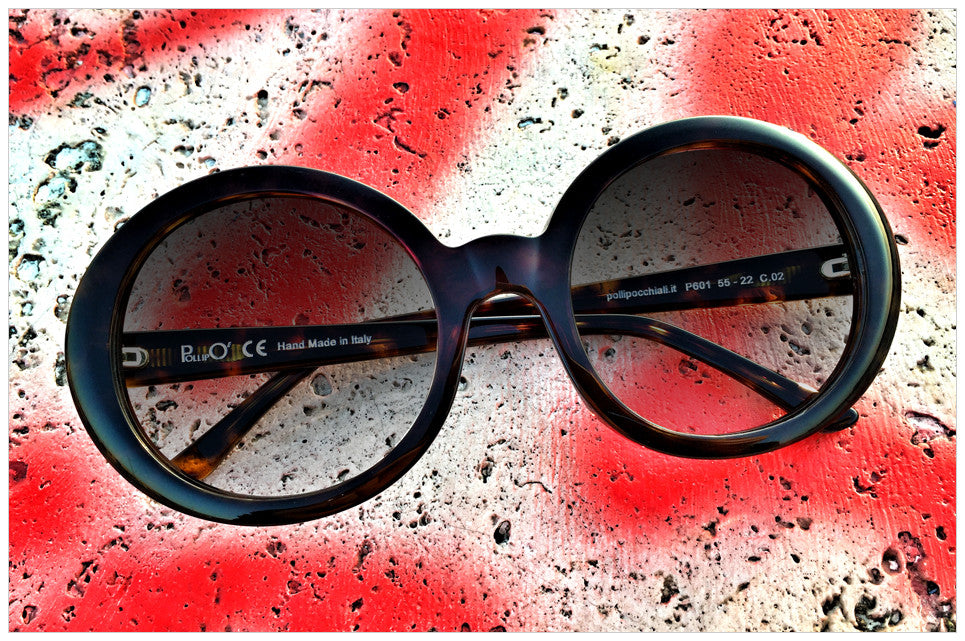 Handcrafted sunglasses - Occhiali da sole artigianali - Pollipò P601 - front view