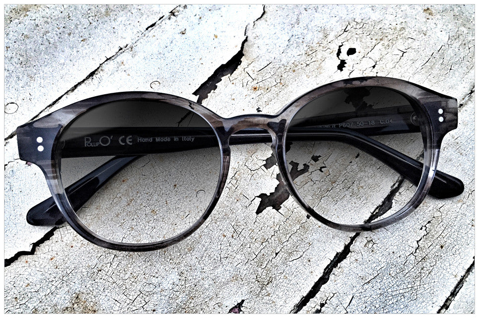 Occhiali da sole Pollipò modello P607 in acetato grigio