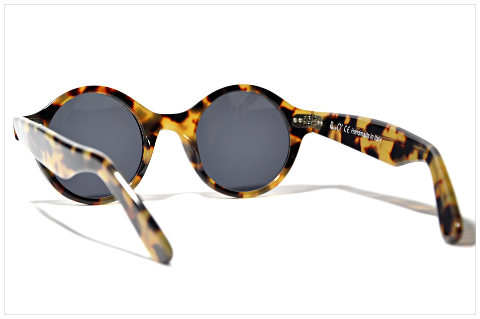 Round sunglasses handmade in Italy - Pollipò P615 Edition 5 - back view