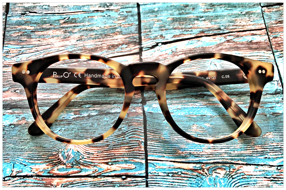 P616-5S - Panto eyeglasses handcrafted in Italy - front view