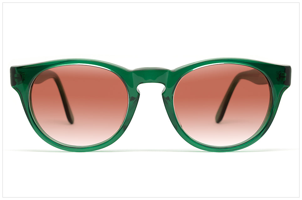 Occhiali da sole verdi con lenti color albicocca - Pollipò 620