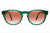 Occhiali da sole verdi con lenti color albicocca - Pollipò 620
