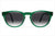 Occhiali da sole in acetato verde - Made in Italy Pollipò 620